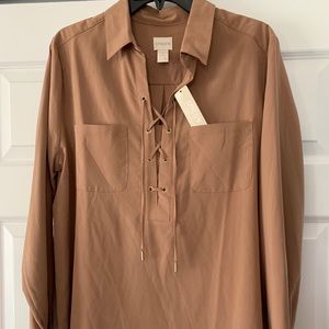 Chico’s Silky Soft Lace-up Tunic